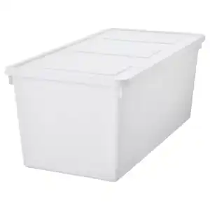 SOCKERBIT Box mit Deckel, weiß 38x76x30 cm