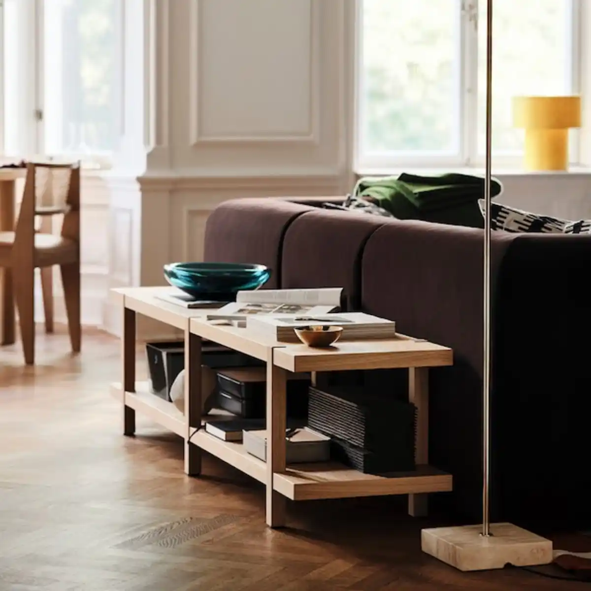 Bild 2 von STOCKHOLM 2025 Regal/Bank, Eichenfurnier 180x41x44 cm