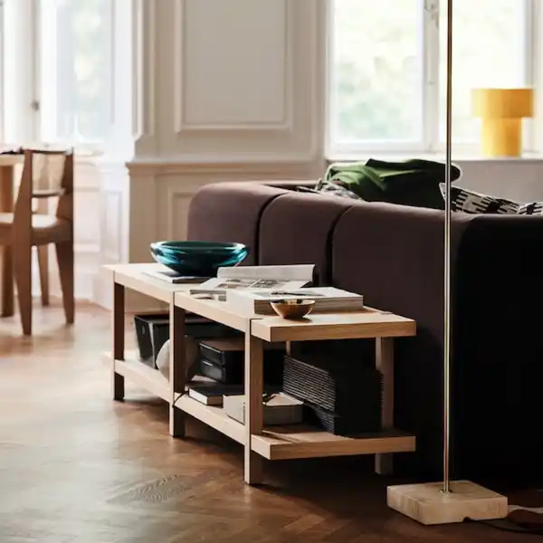 Bild 2 von STOCKHOLM 2025 Regal/Bank, Eichenfurnier 180x41x44 cm