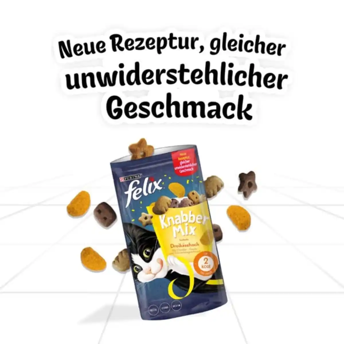Bild 2 von FELIX KnabberMix Dreikäsehoch Katzensnack bunter Mix 4x60g