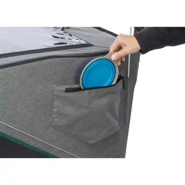 Bild 4 von Trixie Fahrrad-Anhänger Grau/Salbei S