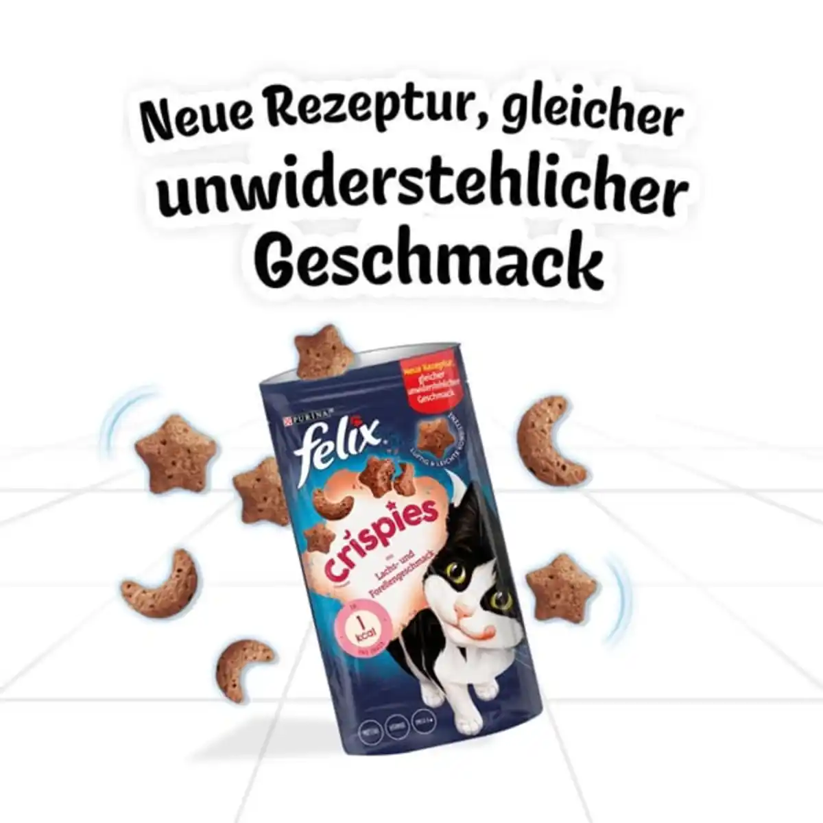 Bild 2 von FELIX Crispies Katzensnack Lachs- und Forellengeschmack 4x45g