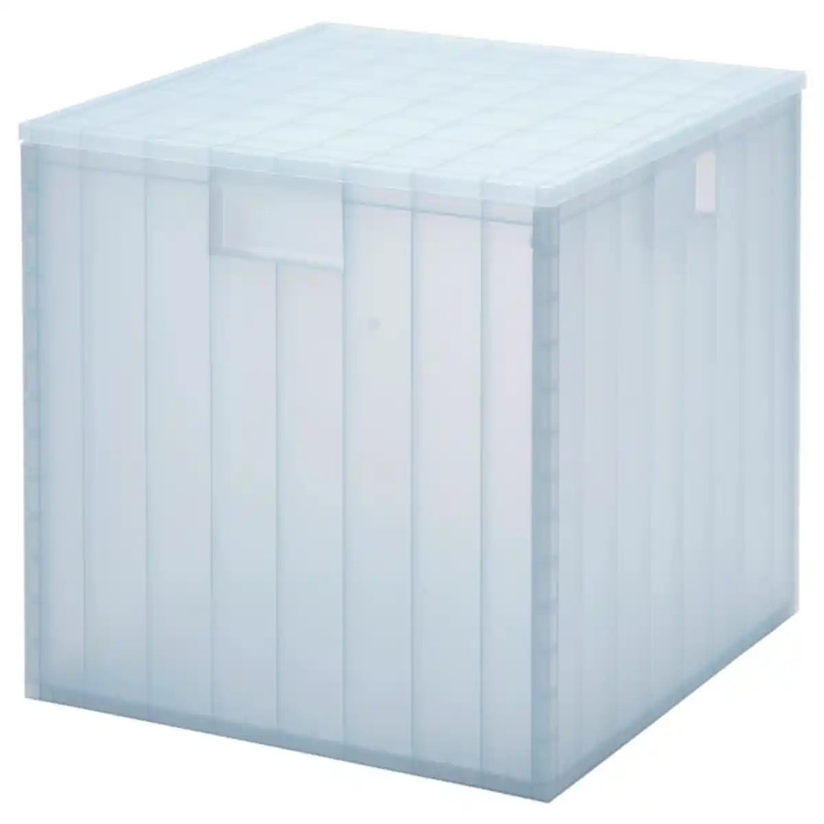 Bild 1 von PANSARTAX Box mit Deckel, transparent graublau 33x33x33 cm
