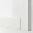 Bild 2 von BESTÅ Schrankkombination für Wandmontage, weiß/Sindvik Klarglas 120x42x64 cm