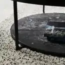 Bild 4 von FRÖTORP Couchtisch, anthrazit marmoriert/schwarz Glas 88 cm