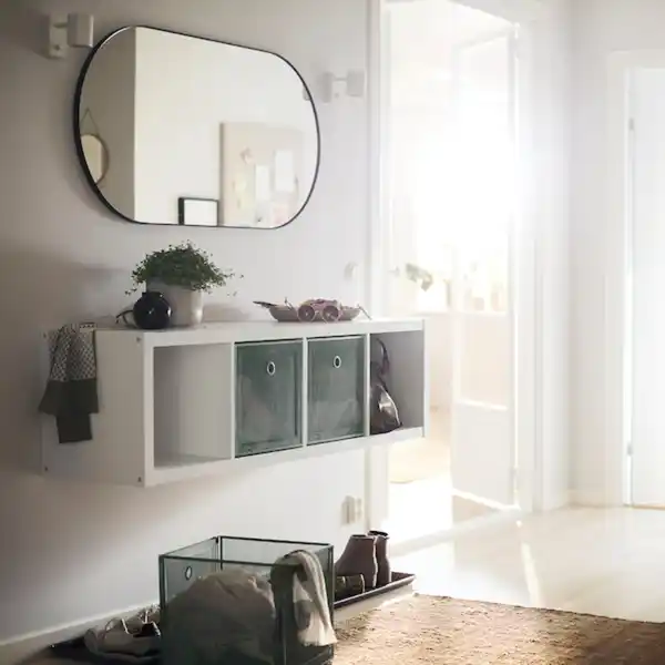 Bild 2 von KALLAX Regal, weiß 42x147 cm