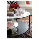 Bild 3 von VITTSJÖ Couchtisch, schwarzbraun/Glas 75 cm