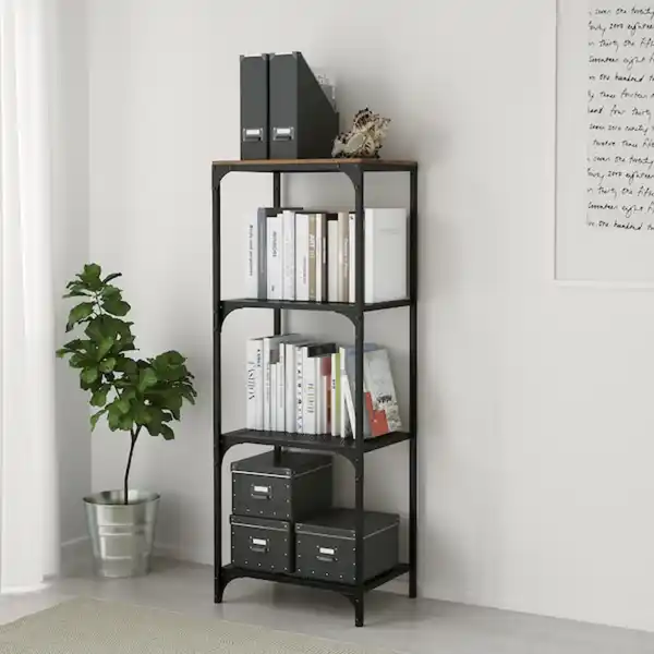 Bild 2 von FJÄLLBO Regal, schwarz 51x136 cm