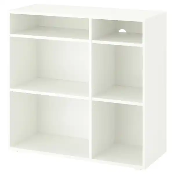 Bild 1 von VIHALS Regal + 4 Böden, weiß 95x37x90 cm