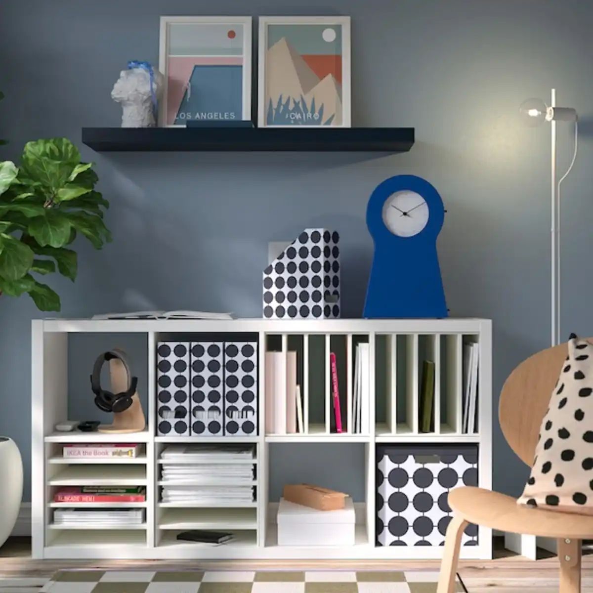 Bild 2 von KALLAX Einsatz mit 4 Böden, weiß 33x33 cm