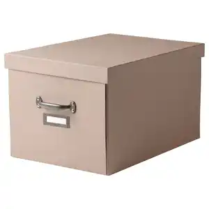 TJOG Kasten mit Deckel, dunkelbeige 35x56x30 cm