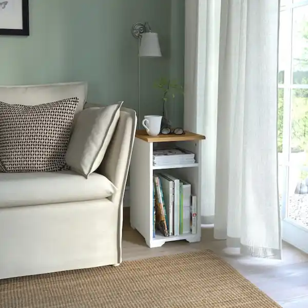 Bild 2 von SKRUVBY Beistelltisch, weiß 40x32 cm