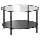 Bild 1 von VITTSJÖ Couchtisch, schwarzbraun/Glas 75 cm
