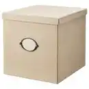 Bild 1 von KVARNVIK Kasten mit Deckel, beige 32x35x32 cm