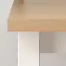Bild 4 von HEMNES Couchtisch, weiß gebeizt/hellbraun 90x90 cm