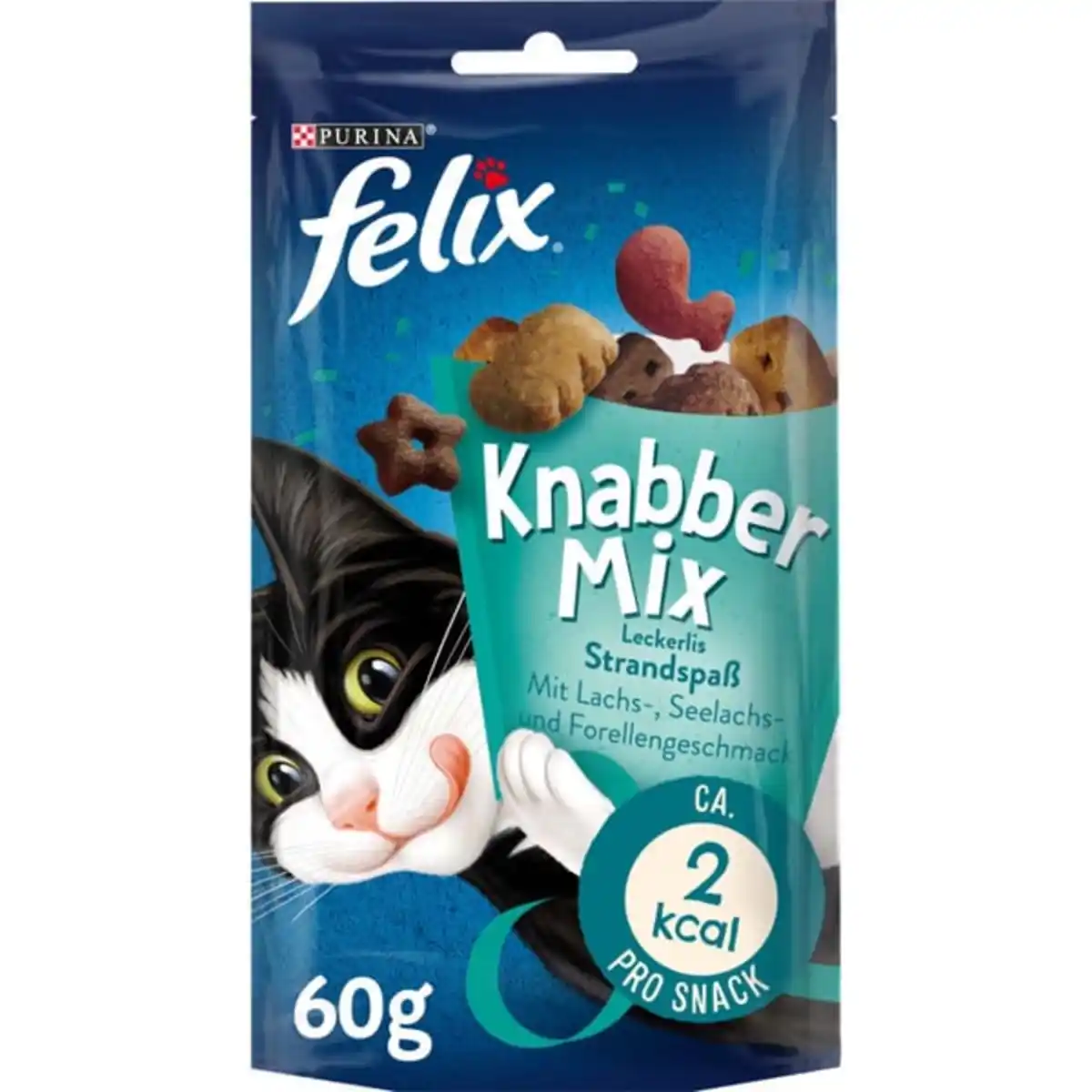 Bild 1 von FELIX KnabberMix Strandspaß Katzensnack bunter Mix 4x60g