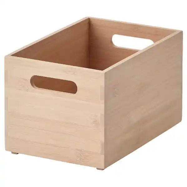 Bild 1 von UPPDATERA Behälter, Bambus hell 16x24x15 cm