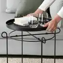 Bild 2 von LIVELYCKE Tabletttisch, schwarz 50 cm