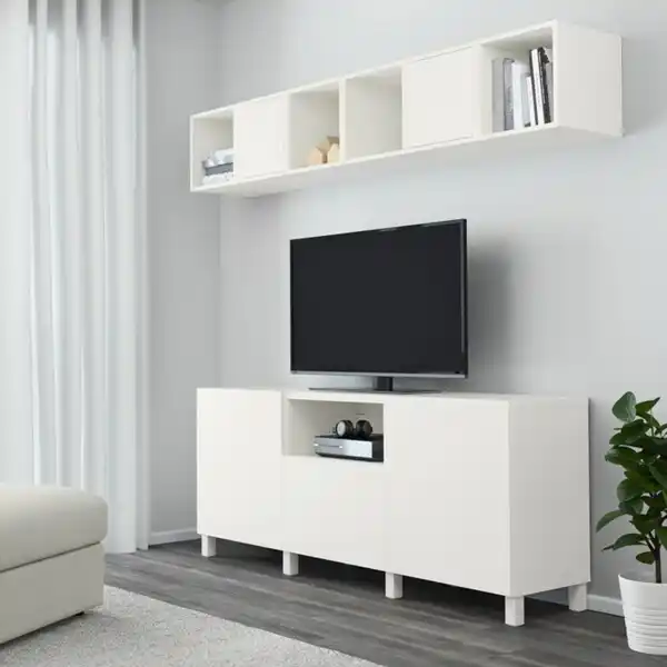 Bild 2 von BESTÅ / EKET TV-Schrankkombination, weiß 210x42x220 cm
