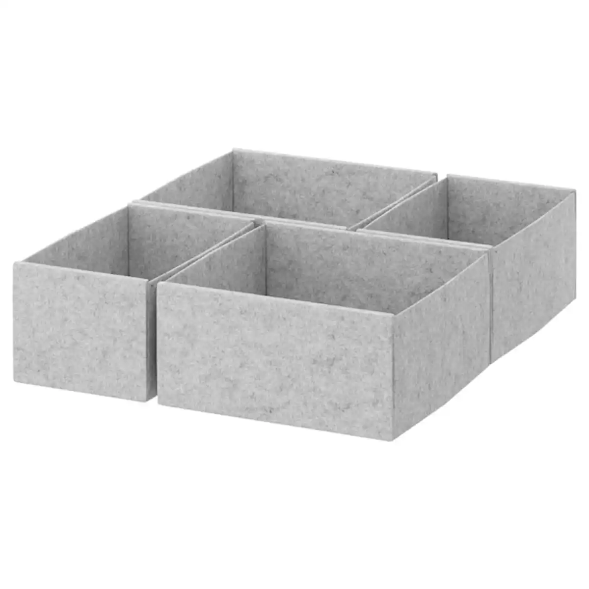 Bild 1 von KOMPLEMENT Box 4er-Set, hellgrau 40x54 cm