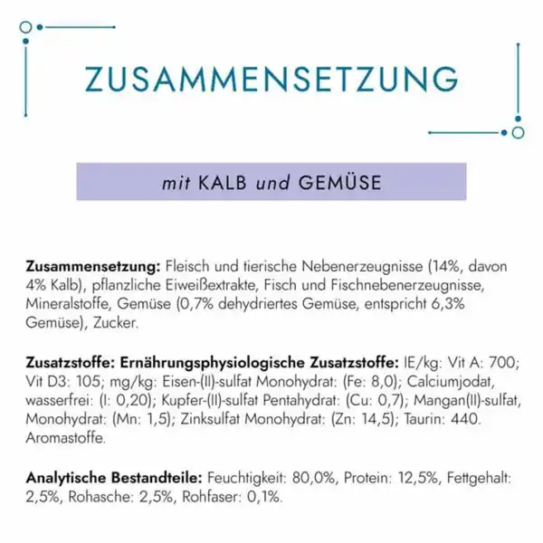 Bild 3 von GOURMET Perle Erlesene Streifen in Sauce mit Kalb und Gemüse 26x85g