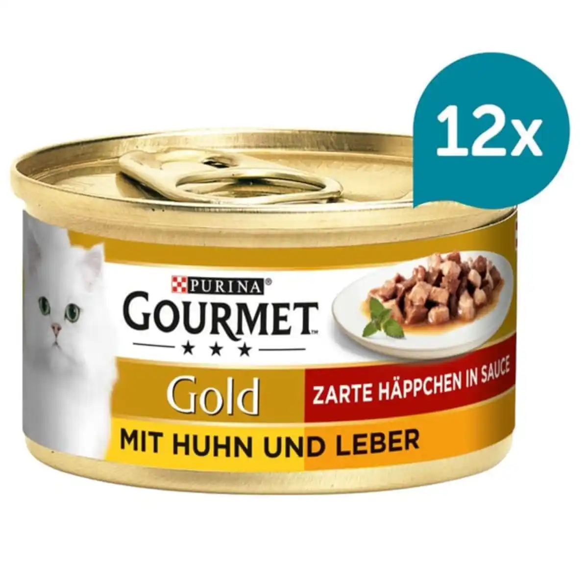 Bild 1 von GOURMET Gold Zarte Häppchen in Sauce mit Huhn und Leber 12x85g