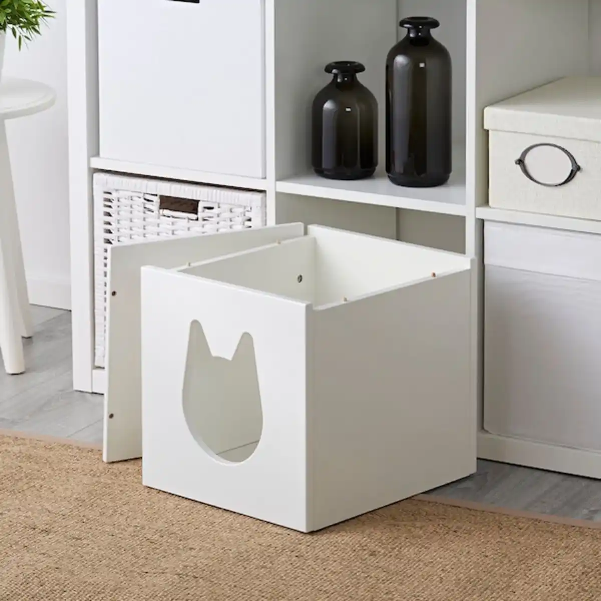 Bild 4 von KALLAX Katzenhaus, weiß 33x33 cm