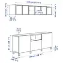 Bild 4 von BESTÅ / EKET TV-Schrankkombination, weiß 210x42x220 cm