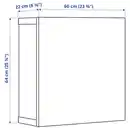 Bild 3 von BESTÅ Schrankkombination für Wandmontage, weiß/Lappviken weiß 60x22x64 cm