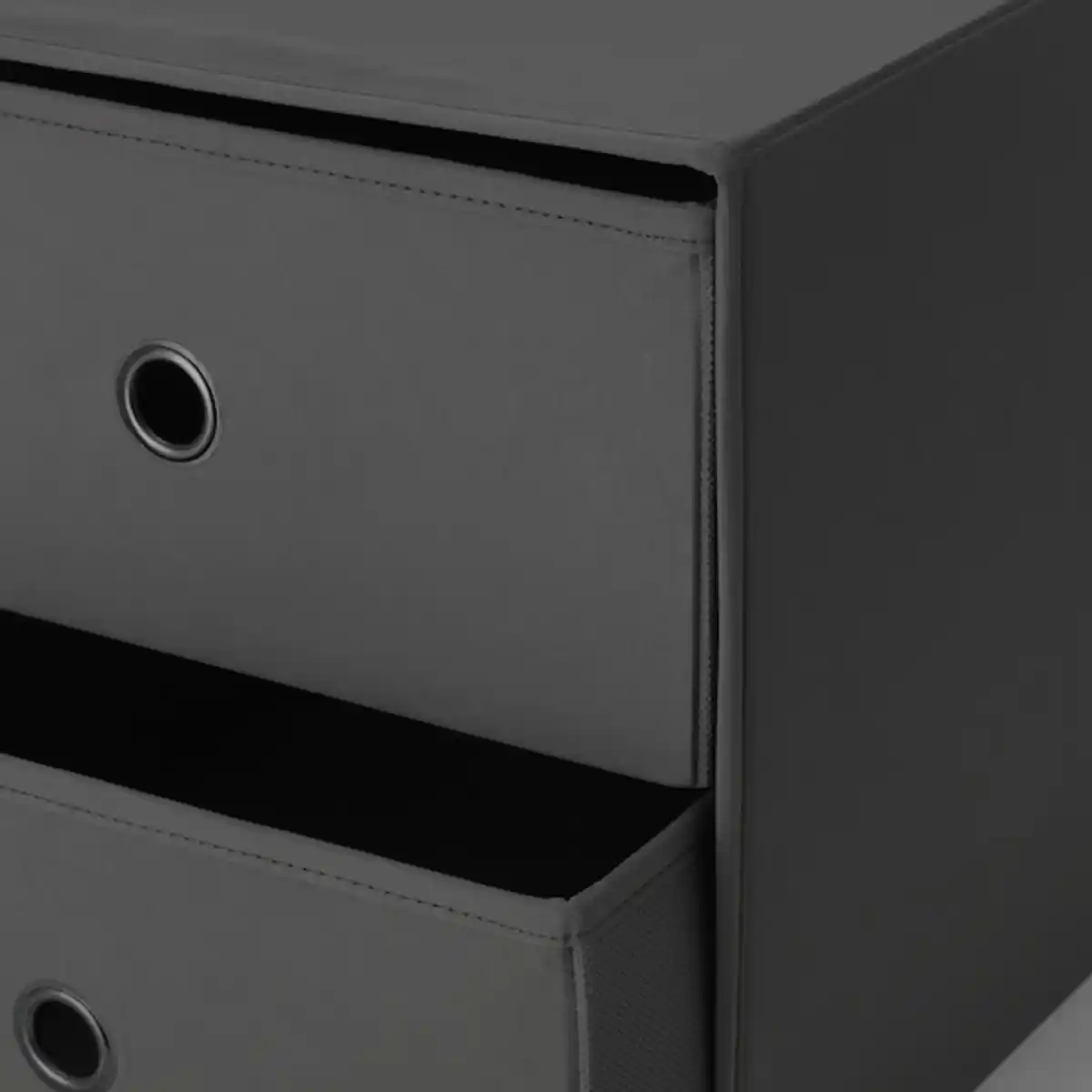Bild 2 von FLARRA Minikommode mit 2 Schubladen, dunkelgrau 33x38 cm