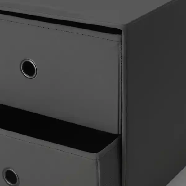 Bild 2 von FLARRA Minikommode mit 2 Schubladen, dunkelgrau 33x38 cm