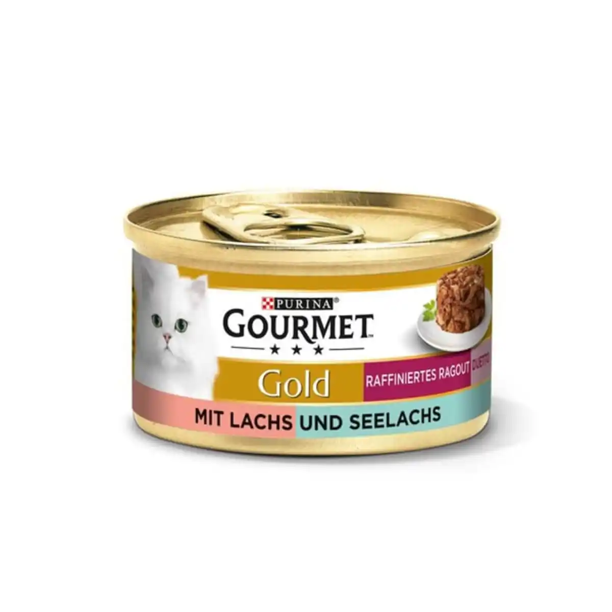 Bild 2 von GOURMET Gold Raffiniertes Ragout Duetto mit Lachs und Seelachs 12x85g