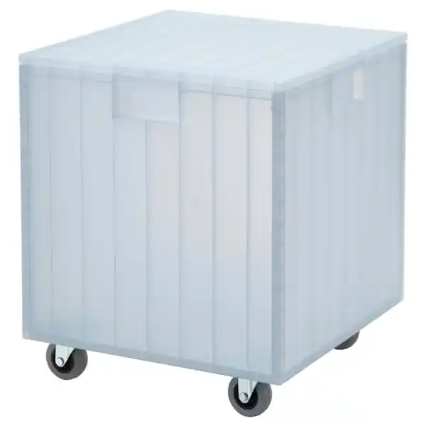 Bild 1 von PANSARTAX Kasten/Deckel auf Rollen, transparent graublau 33x33x40 cm