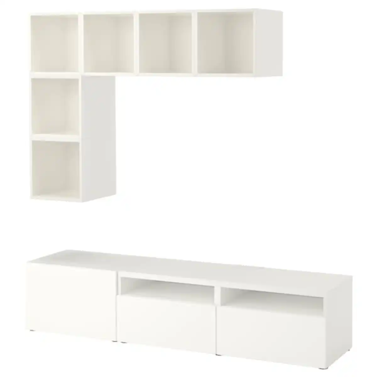 Bild 1 von BESTÅ / EKET TV-Schrankkombination, weiß 180x42x170 cm