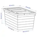 Bild 3 von SOCKERBIT Box mit Deckel, weiß 38x76x30 cm