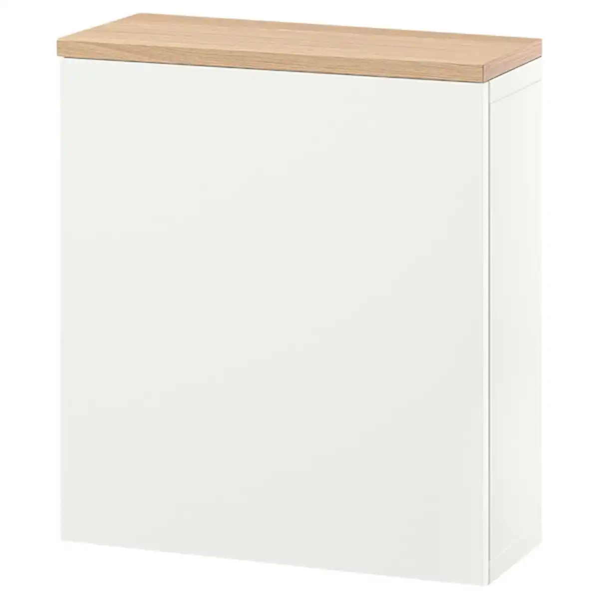 Bild 1 von BESTÅ Schrankkombination für Wandmontage, weiß Lappviken/Eichenfurnier 60x22x66 cm