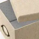 Bild 2 von KVARNVIK Kasten mit Deckel, beige 18x25x15 cm