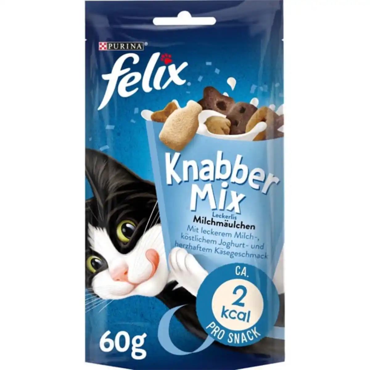 Bild 1 von FELIX KnabberMix Milchmäulchen Katzensnack bunter Mix 4x60g