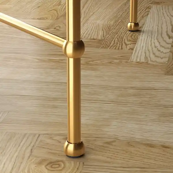 Bild 4 von TORSJÖ Beistelltisch, Goldeffekt/Glas 45 cm