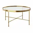 Bild 1 von TORSJÖ Couchtisch, Goldeffekt/Glas 88 cm