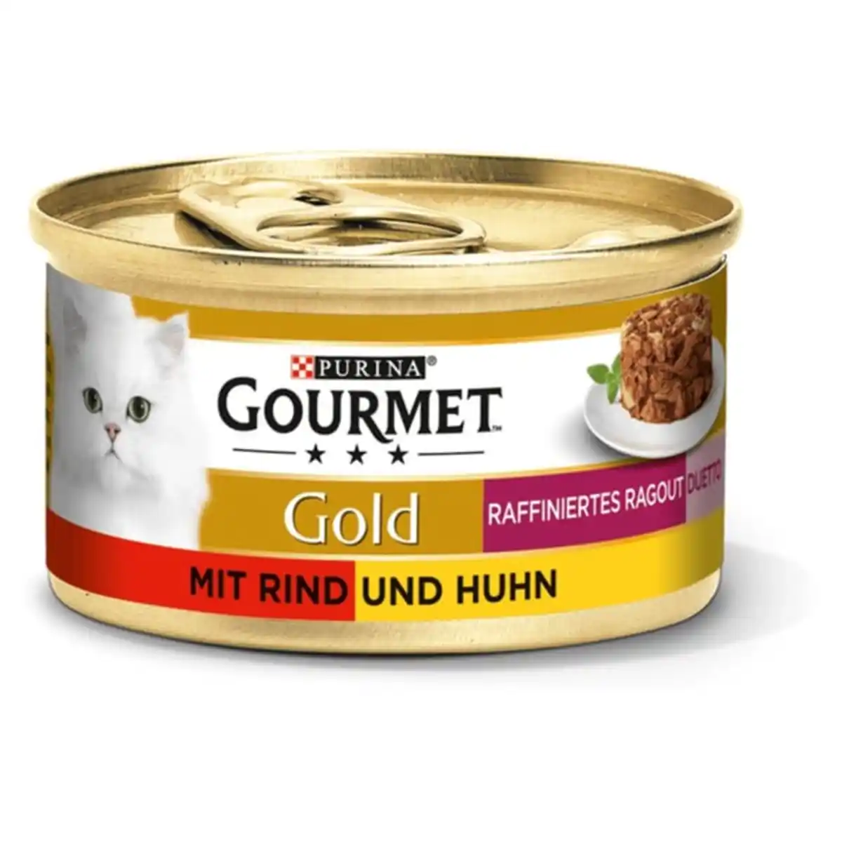 Bild 2 von GOURMET Gold Raffiniertes Ragout Duetto mit Rind und Huhn 12x85g