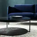 Bild 3 von FRÖTORP Couchtisch, anthrazit marmoriert/schwarz Glas 88 cm