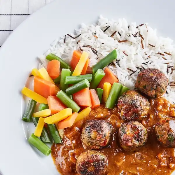 Bild 2 von LÄTTLAGAT Gemüsebällchen mit Reis, Fertiggericht gefroren 380 g