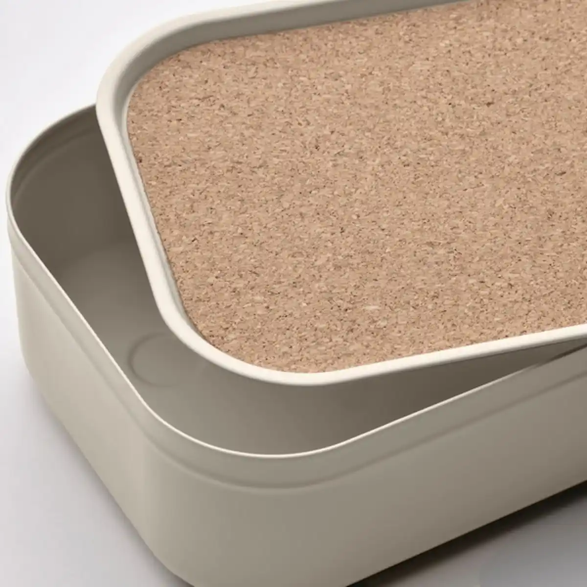 Bild 2 von HARVMATTA Box mit Deckel, hellbeige 12x24x6 cm