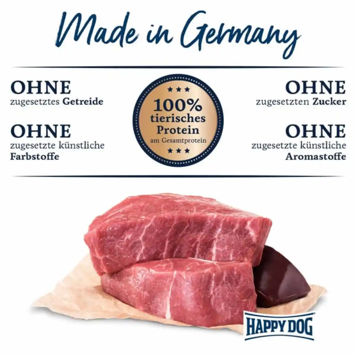 Bild 2 von Happy Dog Sensible Pure Germany (Rind) 6x400g
