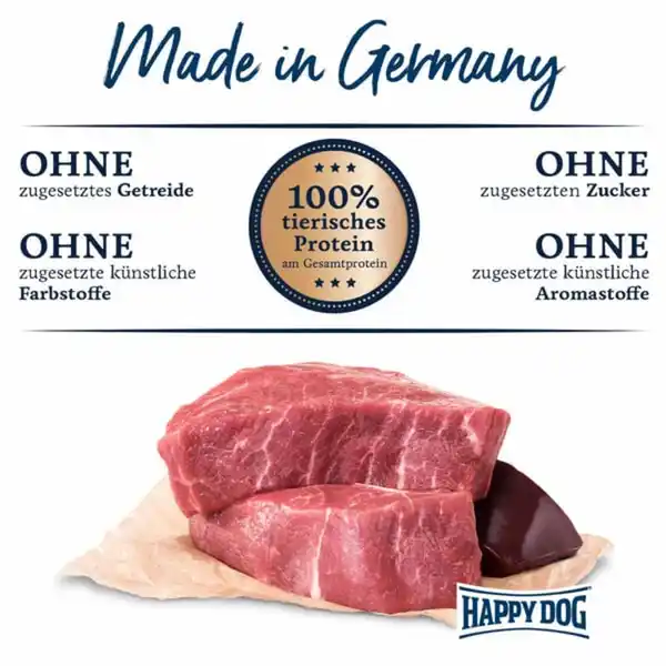 Bild 2 von Happy Dog Sensible Pure Germany (Rind) 6x400g