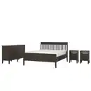 Bild 1 von IDANÄS Schlafzimmermöbel 4er-Set, dunkelbraun 140x200 cm