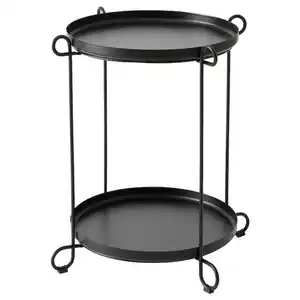 LIVELYCKE Tabletttisch, schwarz 50 cm