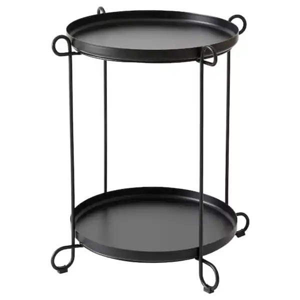 Bild 1 von LIVELYCKE Tabletttisch, schwarz 50 cm