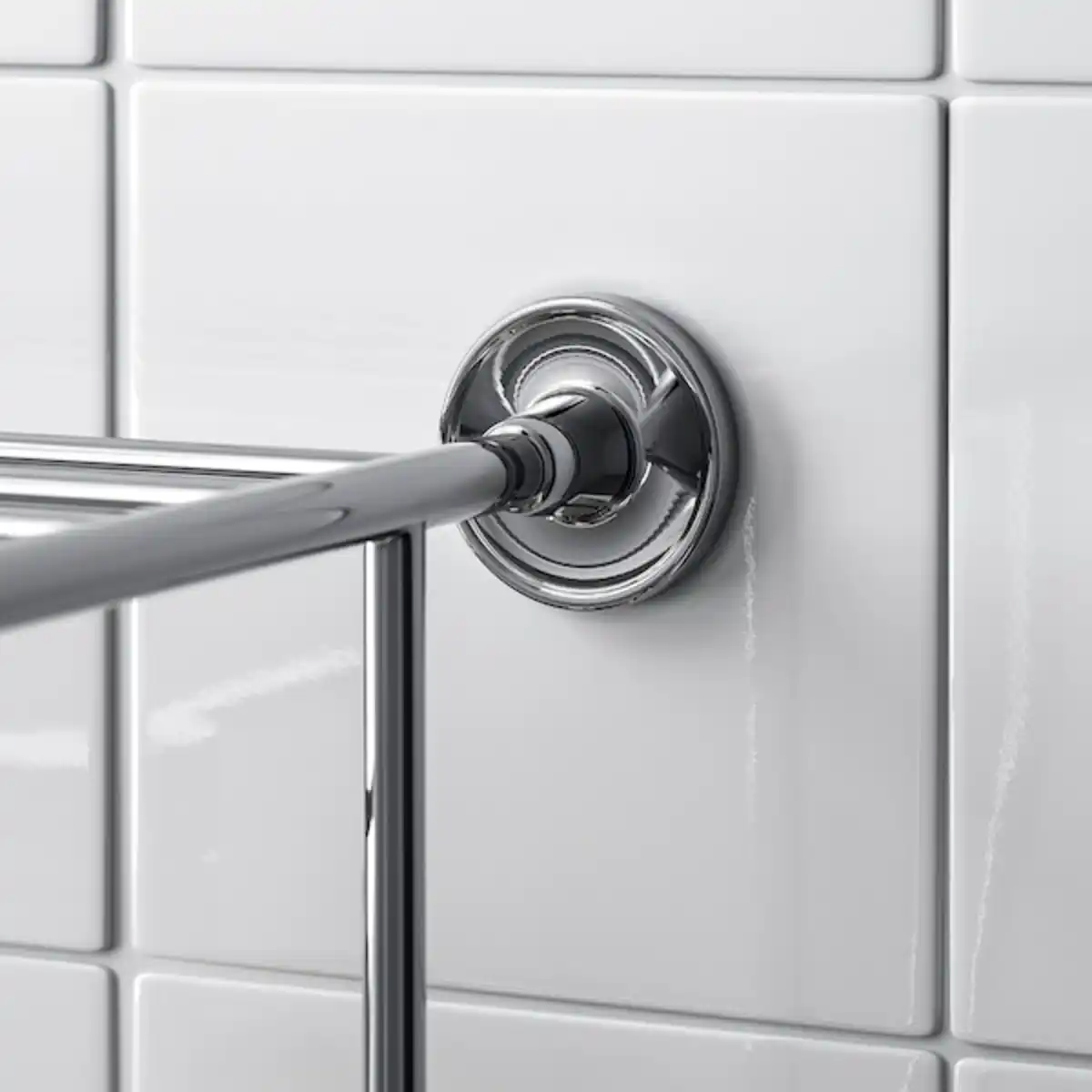 Bild 2 von BROFJÄRDEN Wandregal/Handtuchhalter, Chromeffekt 75x29 cm